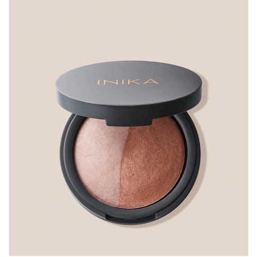 INIKA Organic Mineral Baked Blush Duo Pink Tickle  by INIKA Organic