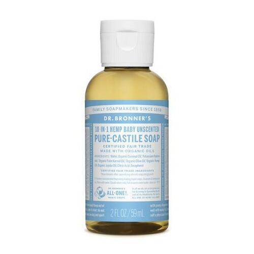 Organic Baby Unscented Hemp Pure-Castile Liquid Soap 59mL