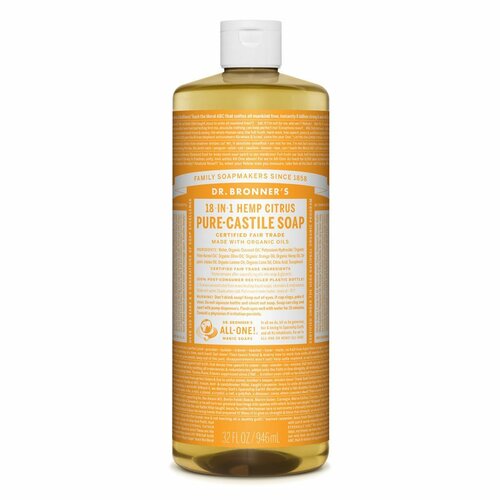 Organic Citrus Hemp Pure-Castile Liquid Soap 946mL