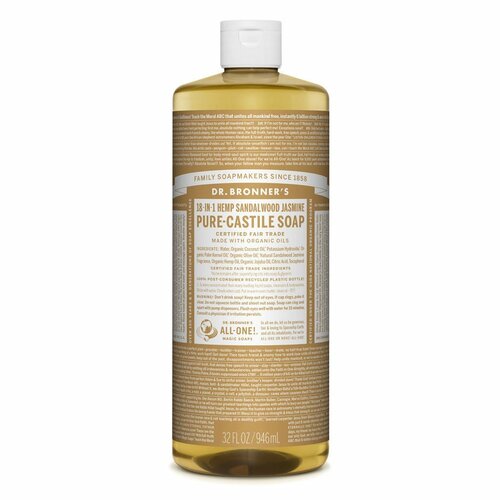 Sandalwood & Jasmine Hemp Pure-Castile Liquid Soap 946mL