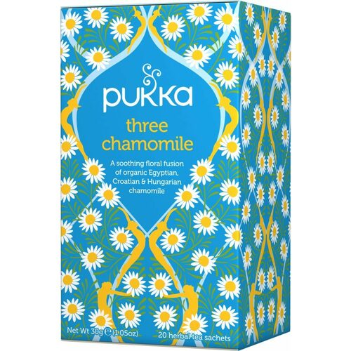 Three Chamomile Pukka Tea Bags