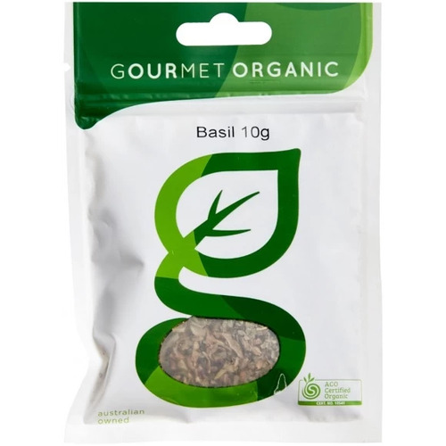Gourmet Organic Herbs - Basil Sachet - 10g