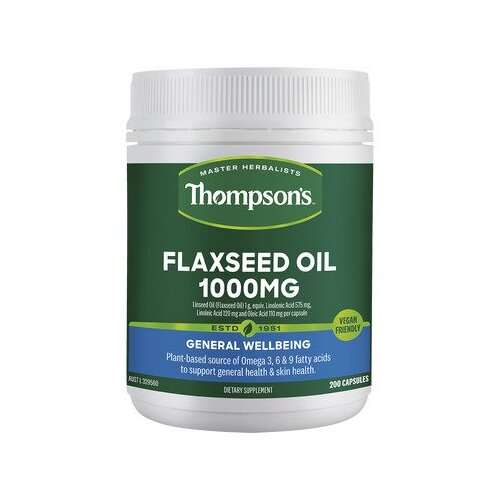 Flaxseed Oil 1000mg Vegi-Caps 200