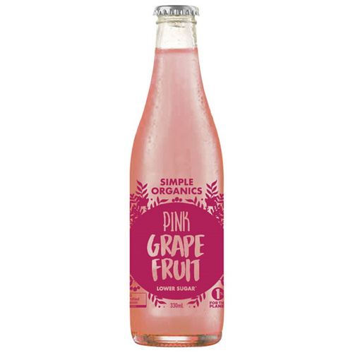 Simple Organic Pink Grapefruit 330ml