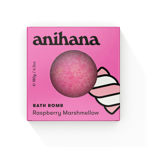 Anihana Bath Bomb Raspberry Marshmellow